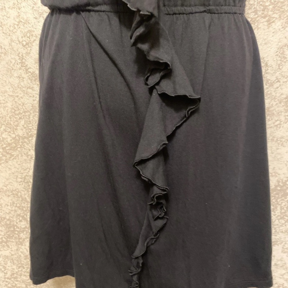 Express Black Ruffle Midi Dress - Picture 5 of 11